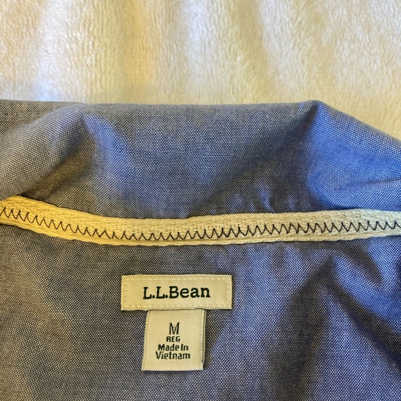 LL Bean collared long sleeve shirt, M - Picture 3 of 5